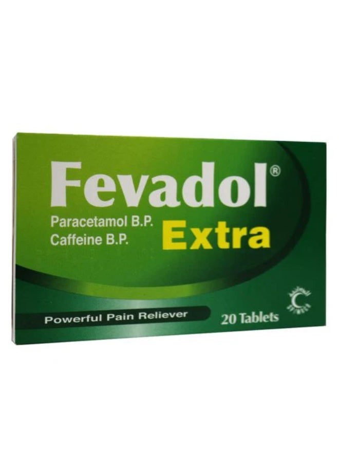 Fevadol Extra Powerful Pain Reliever - 20 Tablets